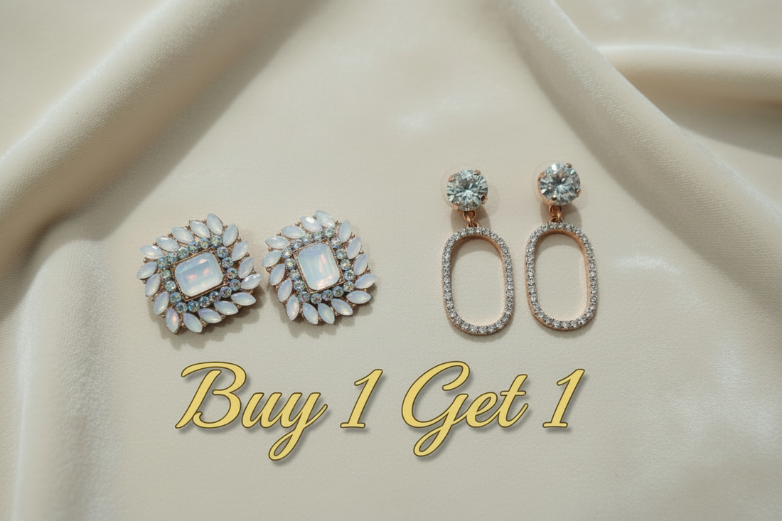 Neelum Twin Sparkle Earrings Set